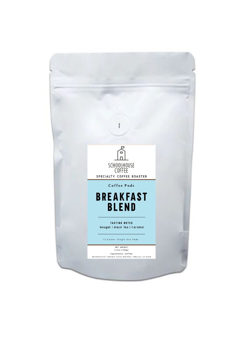 Schoolhouse Coffee Breakfast Blend K-Cup Pods Medium Roast (12 Count)